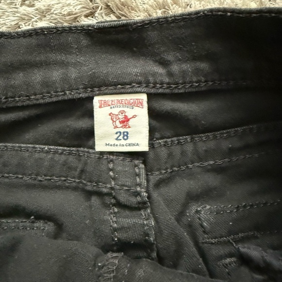 True Religion Black skinny jeans with silver studs Size 28 - Picture 5 of 8